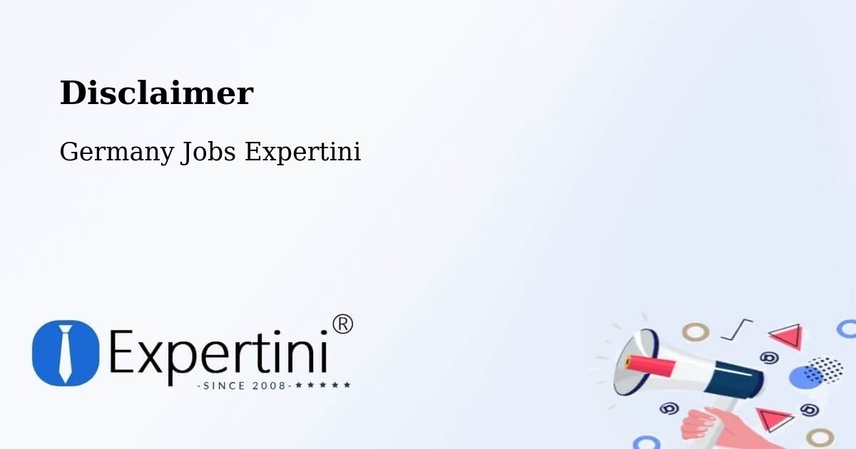 Disclaimer – Wernigerode - Germany Jobs Expertini